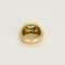 Bague 48 Bague en or jaune tourmaline verte et diamants 58 Facettes DV16005-2