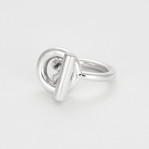 Bague 50 HERMES - Croisette - Petit modèle - Bague en argent 58 Facettes DV2677-2