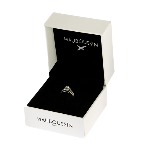 Bague 51 MAUBOUSSIN - Bague Chance of Love N°3 - Bague en or blanc et diamants 58 Facettes DV12432-5