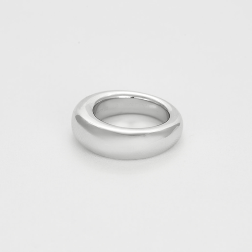 Bague 50 CHAUMET - Bidendum - Bague jonc en or gris 58 Facettes DV0014-13