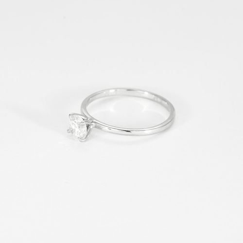 Bague 52 Bague Solitaire en or blanc et diamant 58 Facettes DV10549-5