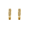 Boucles d'oreilles Paire d'anneau d'oreilles en or jaune et diamants 58 Facettes DV0260-9