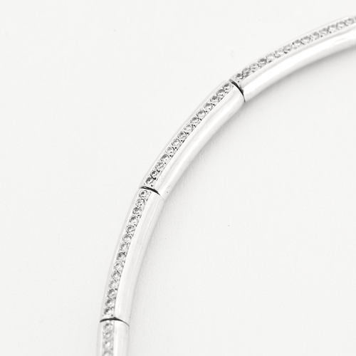 Collier Collier en or gris et diamants 58 Facettes DV0665-7