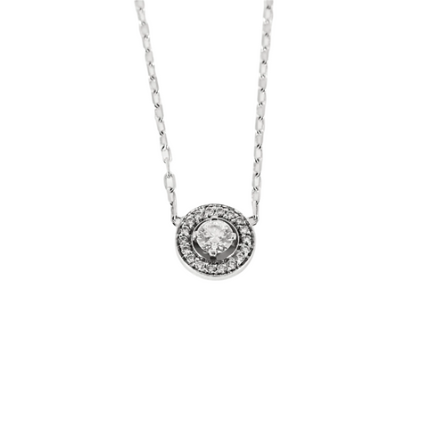 Collier Boucheron - Ava - Collier en or gris et diamants 58 Facettes DV16226-1