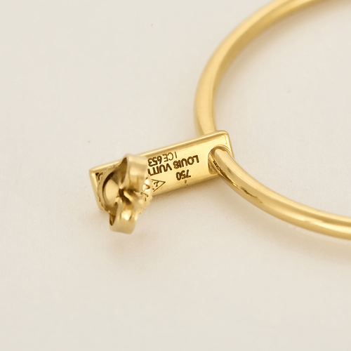 Boucles d'oreilles LOUIS VUITTON - Paire d'anneaux d'oreilles en or jaune 58 Facettes DV16301-1