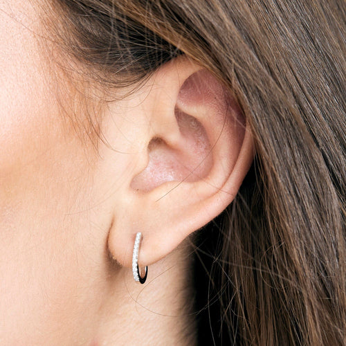 Boucles d'oreilles MESSIKA - Multi-Créoles Gatsby en or gris et diamants 58 Facettes DV15694-2