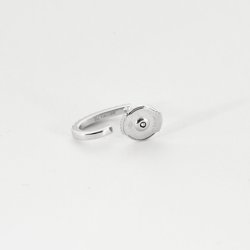 Boucles d'oreilles MESSIKA - Multi-Créoles Gatsby en or gris et diamants 58 Facettes DV15694-2