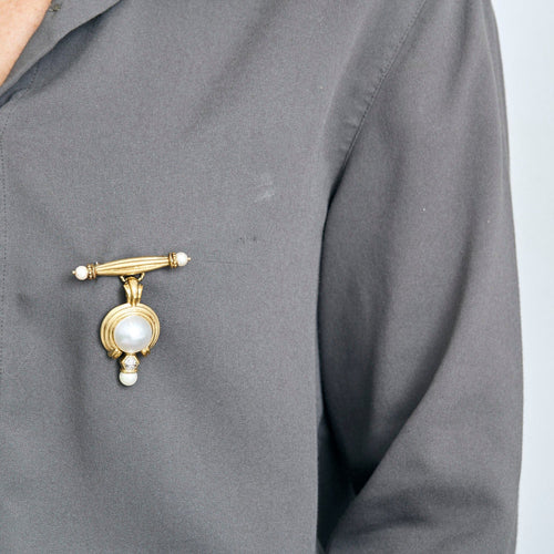 Broche Broche en or jaune et perles de culture 58 Facettes DV16301-7