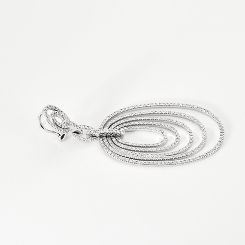 Boucles d'oreilles Boucles d'oreilles girandoles en or blanc et diamants 58 Facettes DV16301-5