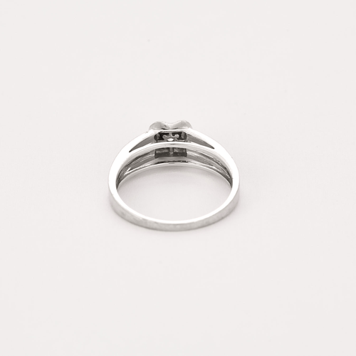Bague 56 Mauboussin - Chance of Love n°2 - Bague en or blanc, diamant et rubis 58 Facettes DV16158-1
