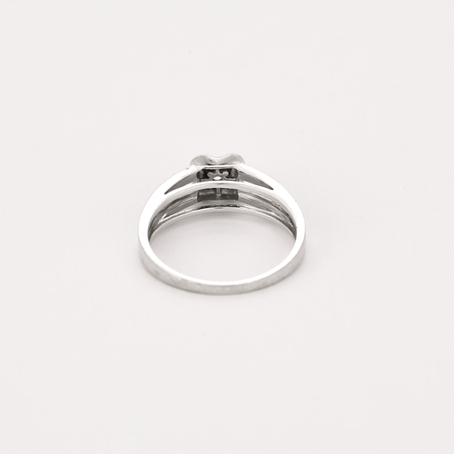 Bague 56 Mauboussin - Chance of Love n°2 - Bague en or blanc, diamant et rubis 58 Facettes DV16158-1