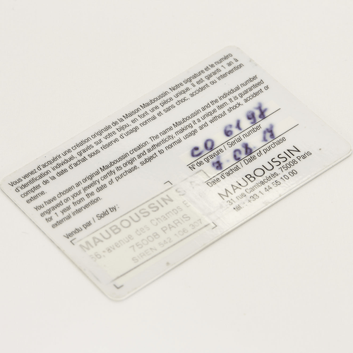 Bague 56 Mauboussin - Chance of Love n°2 - Bague en or blanc, diamant et rubis 58 Facettes DV16158-1