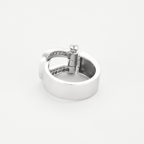 Bague 51 FRED - FORCE 10 - Grand modèle - Bague en or blanc et diamants 58 Facettes DV15986-2