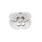 Bague 55 POIRAY - Sceau de coeurs - Bague en or blanc et diamants 58 Facettes DV15694-1