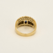 Bague 49.5 Bague bandeau en or jaune, diamants et saphirs 58 Facettes DV16301-2-495-2