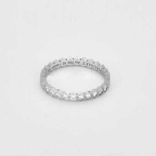 Bague 52 CHAUMET - Bague Bee - Alliance en or gris et diamants 58 Facettes DDV15764-4