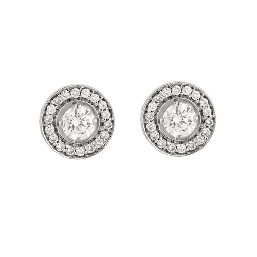 Boucles d'oreilles BOUCHERON - AVA - Paire de boucles d'oreilles en or gris et diamants 58 Facettes DV16226-2