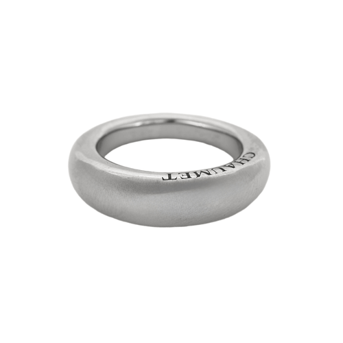 Bague 58 CHAUMET - Bidendum - Bague jonc en or gris 58 Facettes DV15727-3