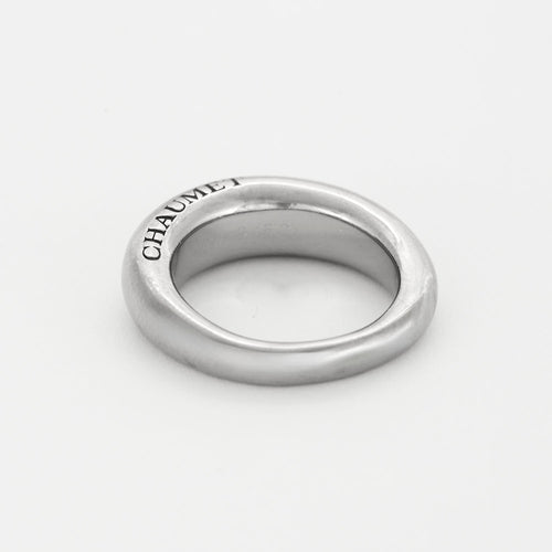 Bague 58 CHAUMET - Bidendum - Bague jonc en or gris 58 Facettes DV15727-3