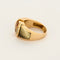 Bague 53 Bague en or jaune citrine , diamants et nacre 58 Facettes DV14317-2