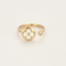 Louis Vuitton - Bague Mini Sun Color Blossom, or rose, nacre et diamant