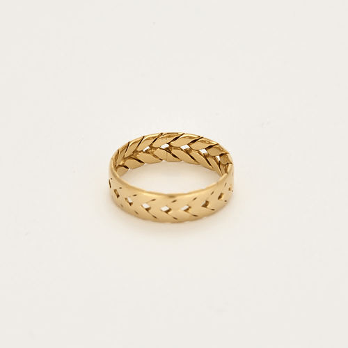 Bague 55 Bague en or jaune 58 Facettes DV16032-5