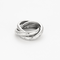 Bague 48 Bague trois anneaux entrelacés et diamants 58 Facettes DV16492-1