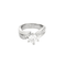 Bague 53 Bague solitaire en or gris et diamants 58 Facettes DV0165-11