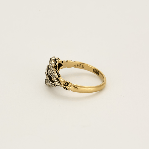 Bague 54 Bague en or et argent diamants 58 Facettes DV0014-14