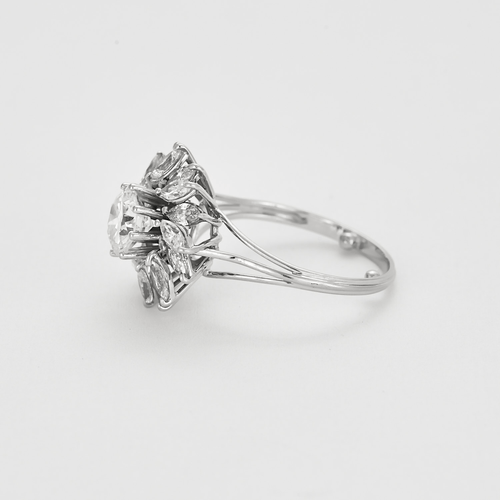 Bague 65 Bague en or gris et diamants 58 Facettes DV12721-8