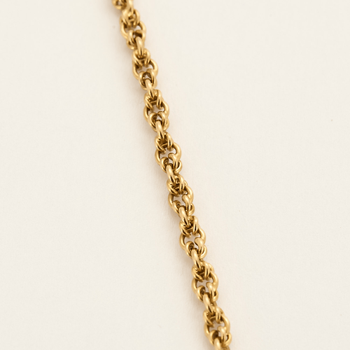 Collier Chaîne en or jaune et pendentif "Croix" en or jaune et grenats 58 Facettes DV16634-2