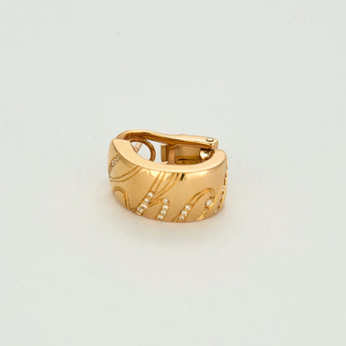 Boucles d'oreilles CHOPARD - Chopardissimo - Paire de boucles d'oreilles en or jaune et diamants 58 Facettes DV15843-6