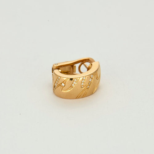 Boucles d'oreilles CHOPARD - Chopardissimo - Paire de boucles d'oreilles en or jaune et diamants 58 Facettes DV15843-6