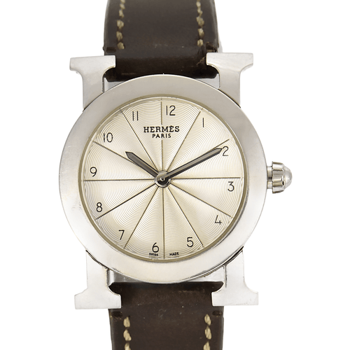 Montre HERMÈS - Hermès H ronde - Montre en acier 58 Facettes DV16294-2