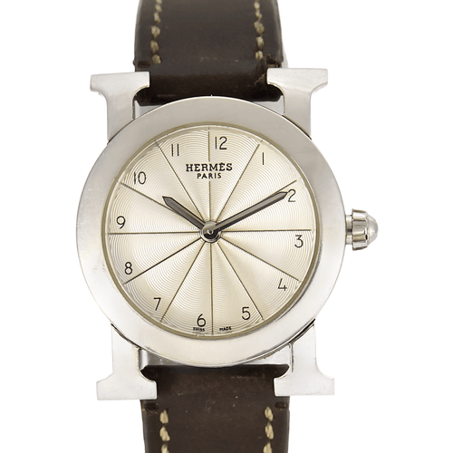 Montre HERMÈS - Hermès H ronde - Montre en acier 58 Facettes DV16294-2