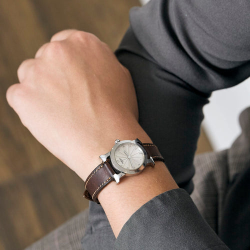 Montre HERMÈS - Hermès H ronde - Montre en acier 58 Facettes DV16294-2