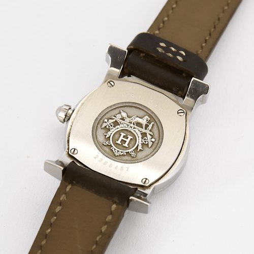 Montre HERMÈS - Hermès H ronde - Montre en acier 58 Facettes DV16294-2