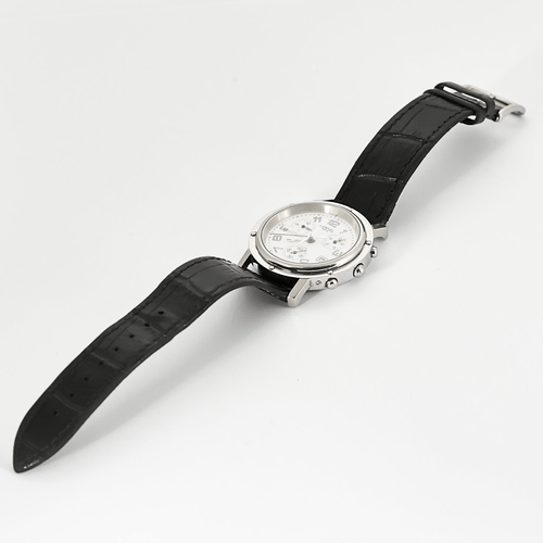 Montre HERMÈS - CLIPPER CHRONO - Montre en acier 58 Facettes DV16294-1