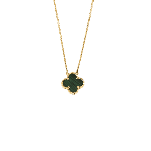 Pendentif VAN CLEEF & ARPELS -  Pendentif Vintage Alhambra en or jaune et malachite 58 Facettes DV0830-21