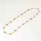 Collier VAN CLEEF & ARPELS - Rare sautoir Vintage Alhambra en or jaune, turquoise et diamants 58 Facettes DV0830-24
