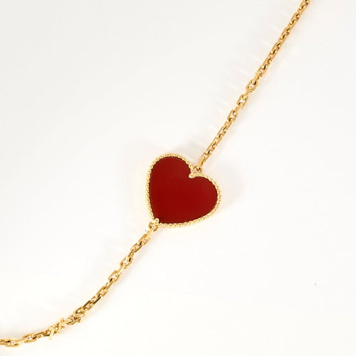 Collier VAN CLEEF & ARPELS - Lucky Alhambra – Sautoir douze motifs en or jaune et pierres de couleurs. 58 Facettes DV17159-3