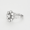 Bague marguerite en platine, or blanc et diamants