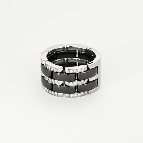 Bague 55 Chanel Bague CHANEL - Bague Ultra Diamants et céramique noire 58 Facettes DV16820-1