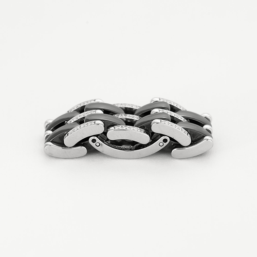 Bague 55 Chanel Bague CHANEL - Bague Ultra Diamants et céramique noire 58 Facettes DV16820-1