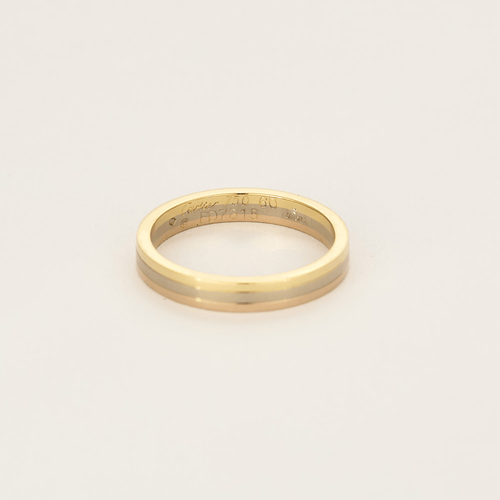 Bague 60 Cartier - Alliance Vendôme Louis Cartier moyen modèle - Bague trois ors 58 Facettes DV14333-3