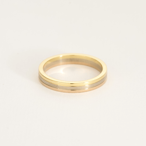 Bague 60 Cartier - Alliance Vendôme Louis Cartier moyen modèle - Bague trois ors 58 Facettes DV14333-3