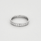Bague 51 CARTIER - Alliance en or gris et diamants 58 Facettes DV15916-1