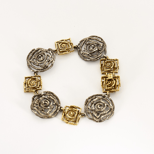 Boucles d'oreilles CHAUMET – Labyrinthe pour l'Arcade - Demi-parure à transformation en or jaune et or gris 58 Facettes DV17159-4