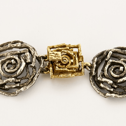 Boucles d'oreilles CHAUMET – Labyrinthe pour l'Arcade - Demi-parure à transformation en or jaune et or gris 58 Facettes DV17159-4