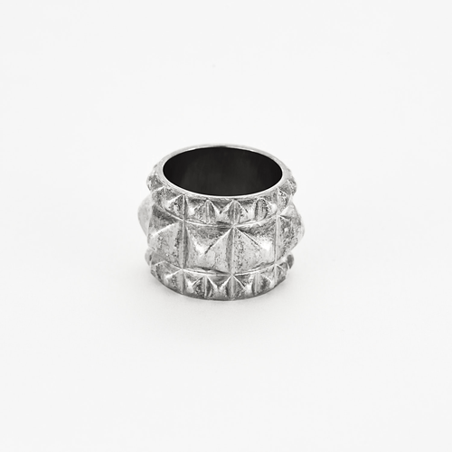 Bague 51 HERMES - Bague clouté en Argent 58 Facettes DV17381-1-51-3